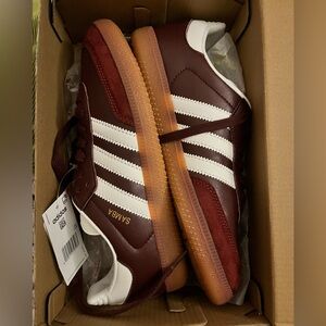 Adidas Samba Men's Sneakers - Burgundy and White